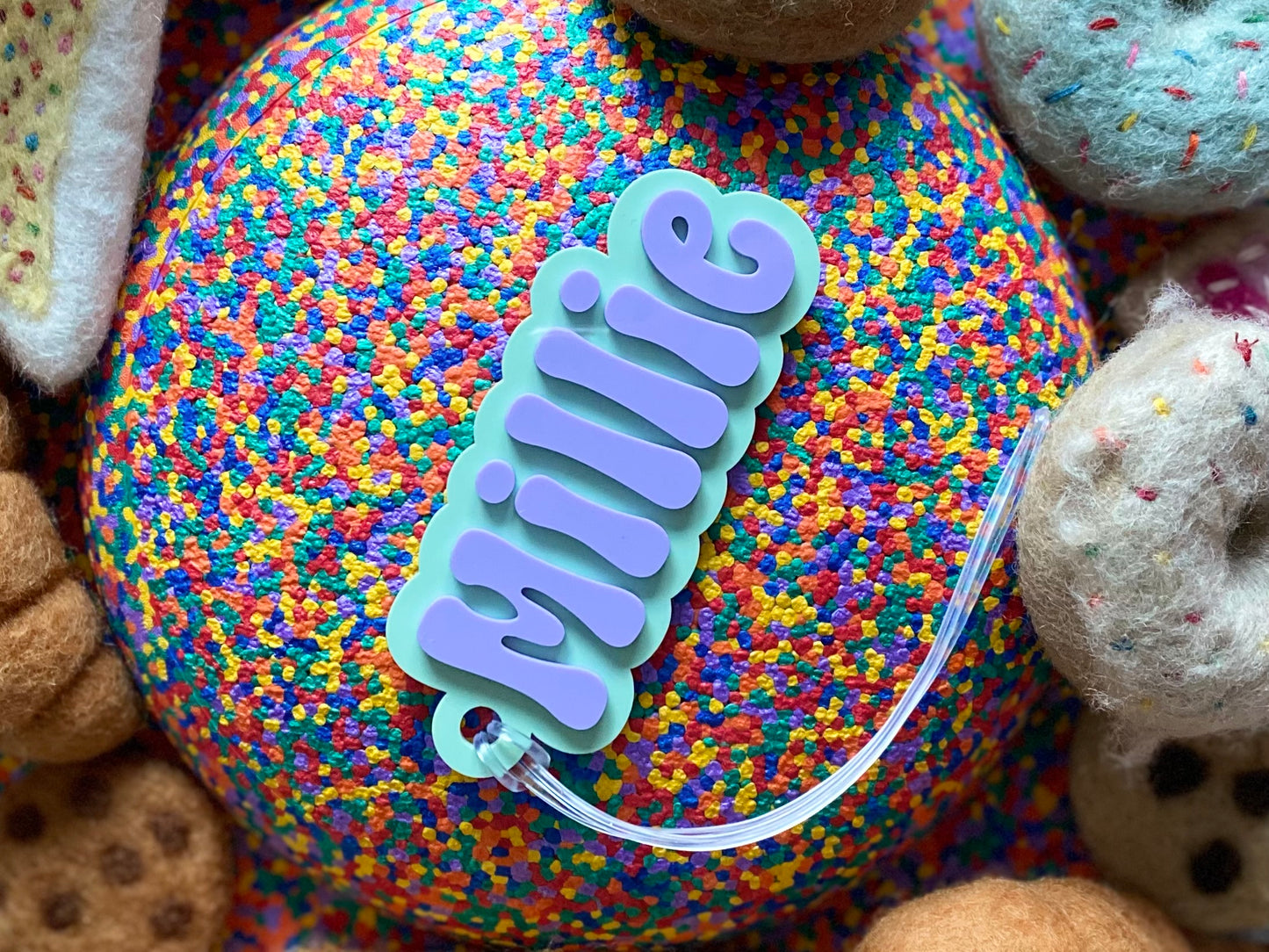 Keyring "Groovy Colour-block"