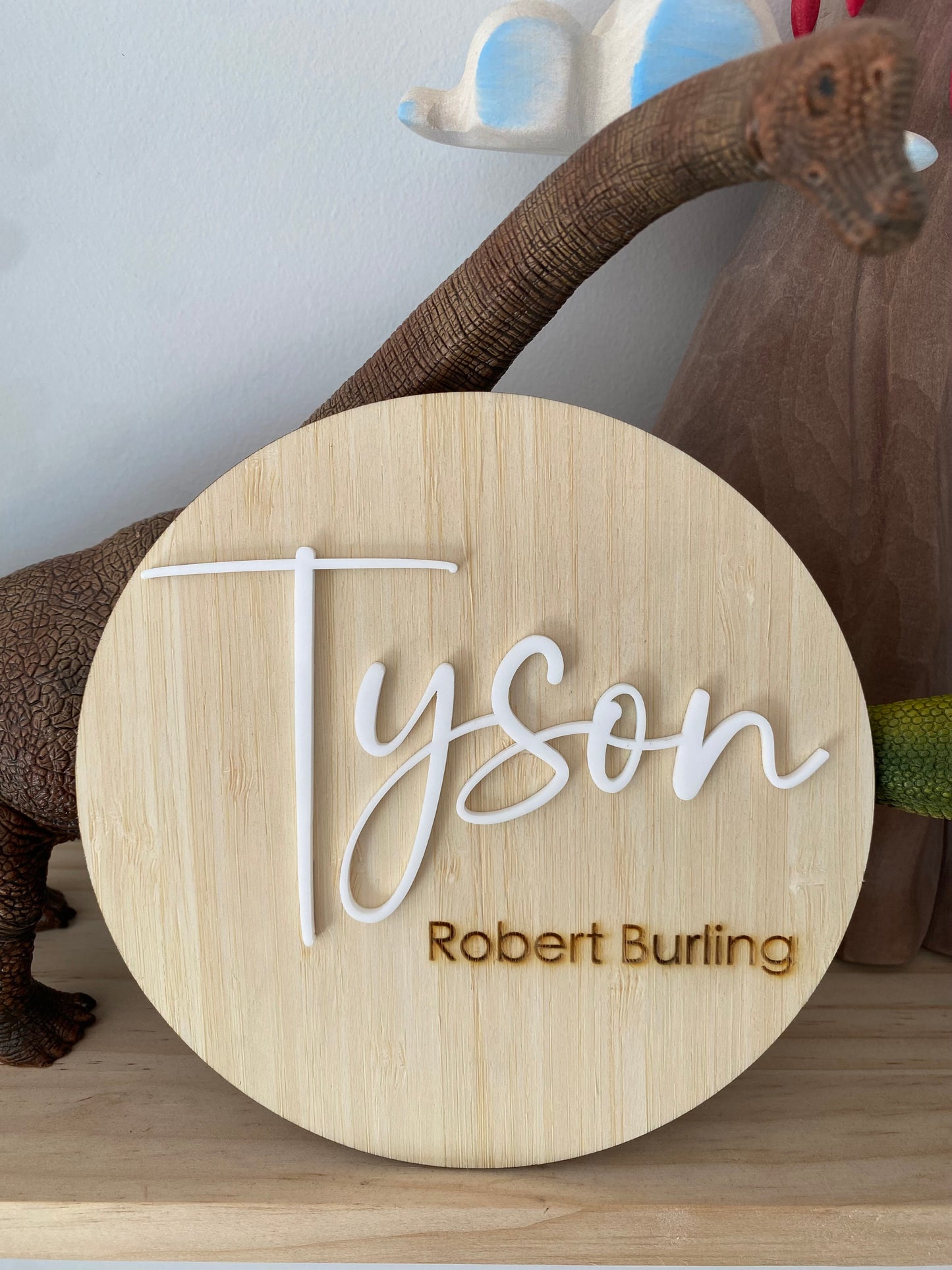 Bamboo Name Plaque