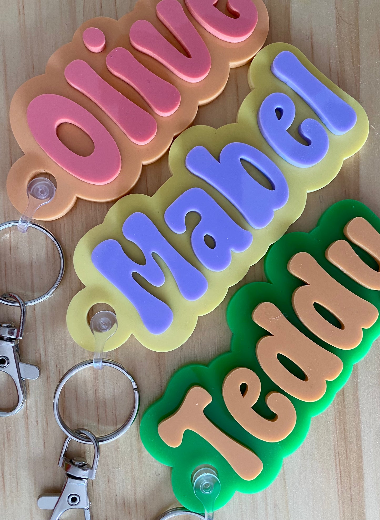Keyring "Groovy Colour-block"