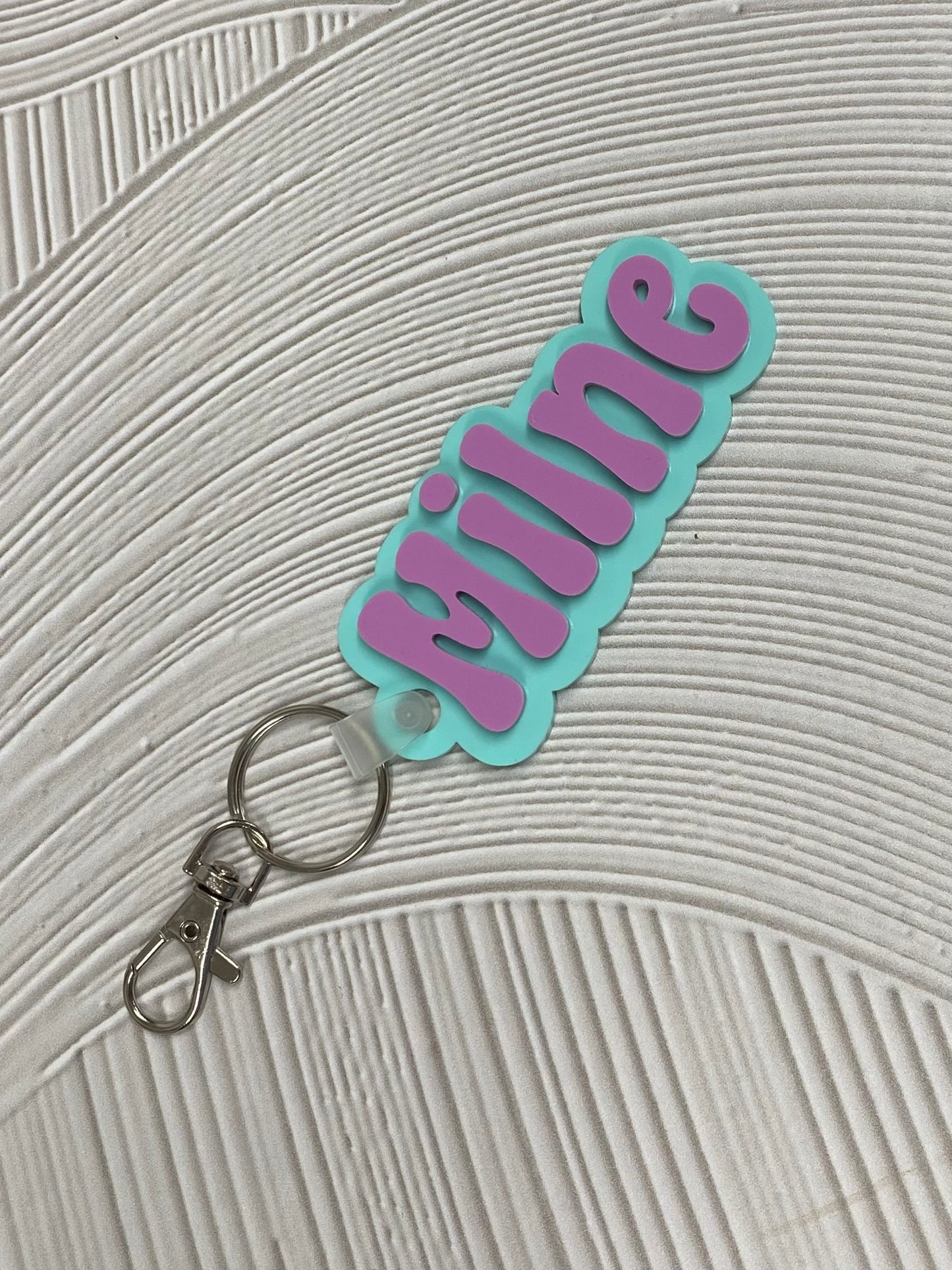 Keyring "Groovy Colour-block"