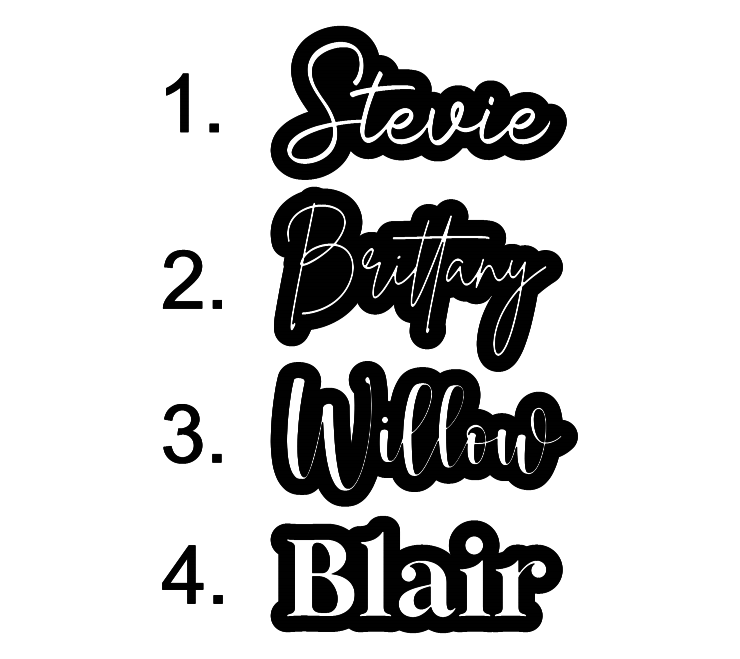 3D Name Plaques