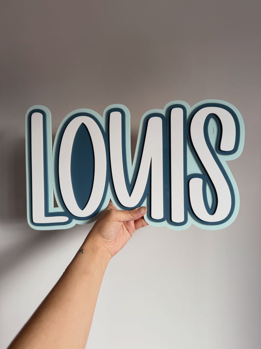3 Layered Name Plaque