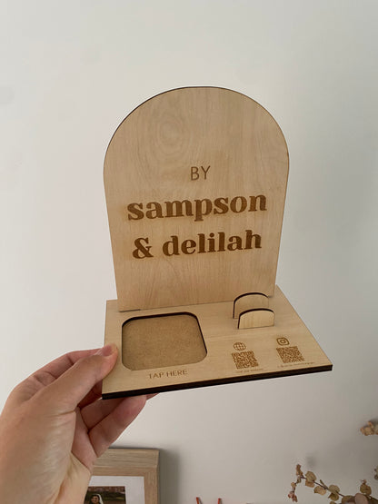 Customised Business Card & Square Holder