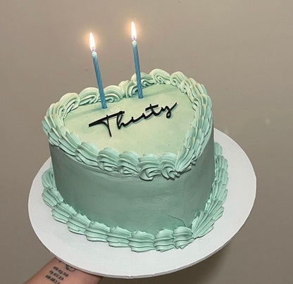 Script Cake Toppers