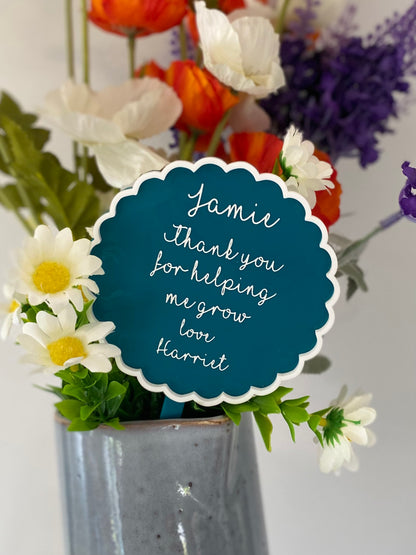 Personalised Acrylic Plant Stake