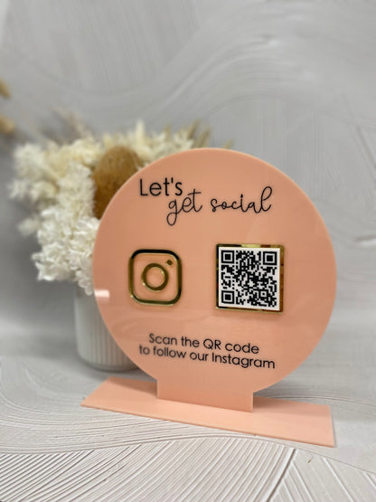 Multi QR Code Social Media Signage