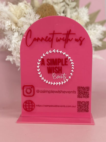 Multi QR Code Social Media Signage