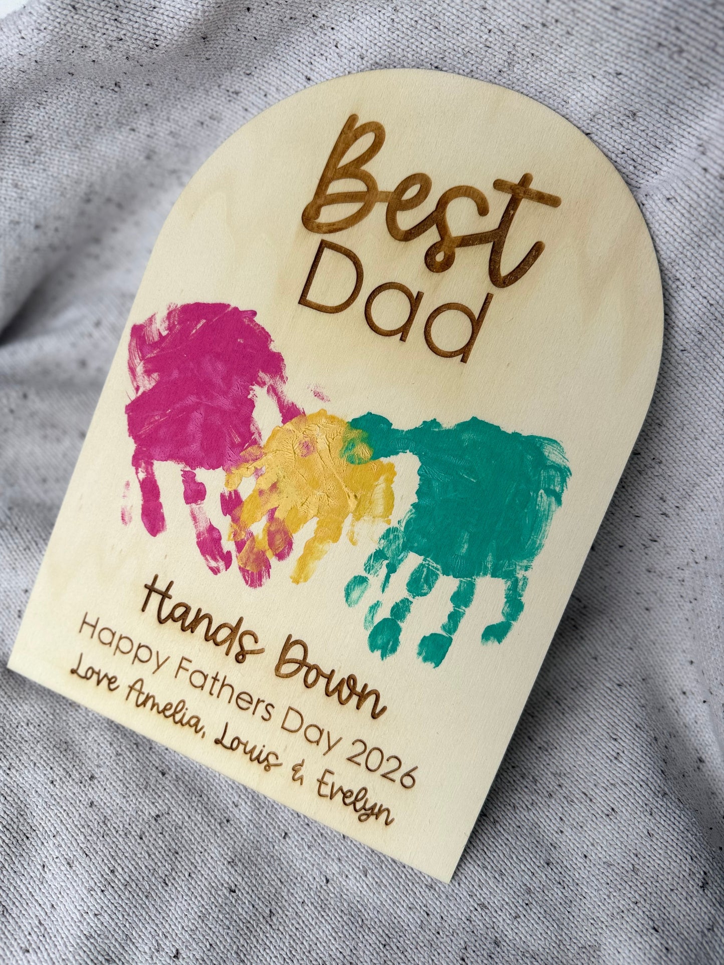 Hands Down - Fathers Day Plaque