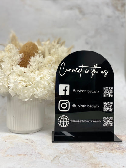 Multi QR Code Social Media Signage