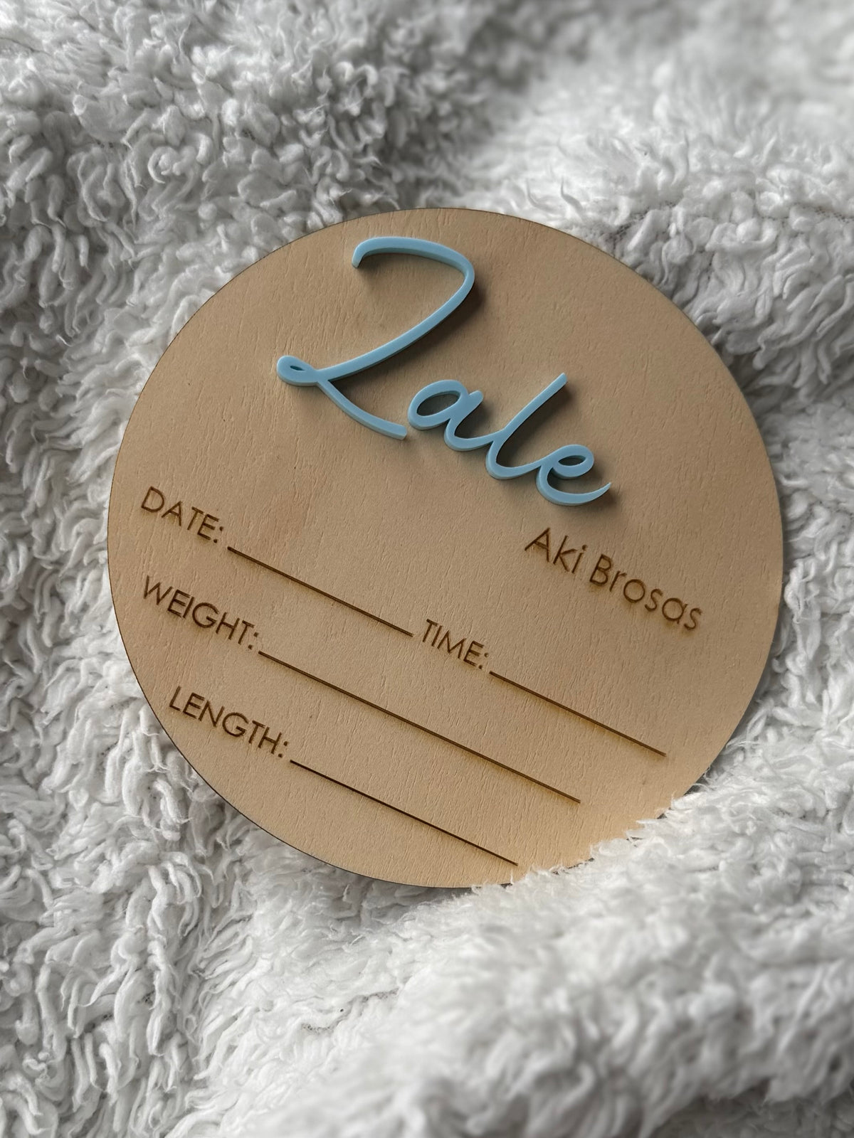 Birth Announcement - Personalised Name