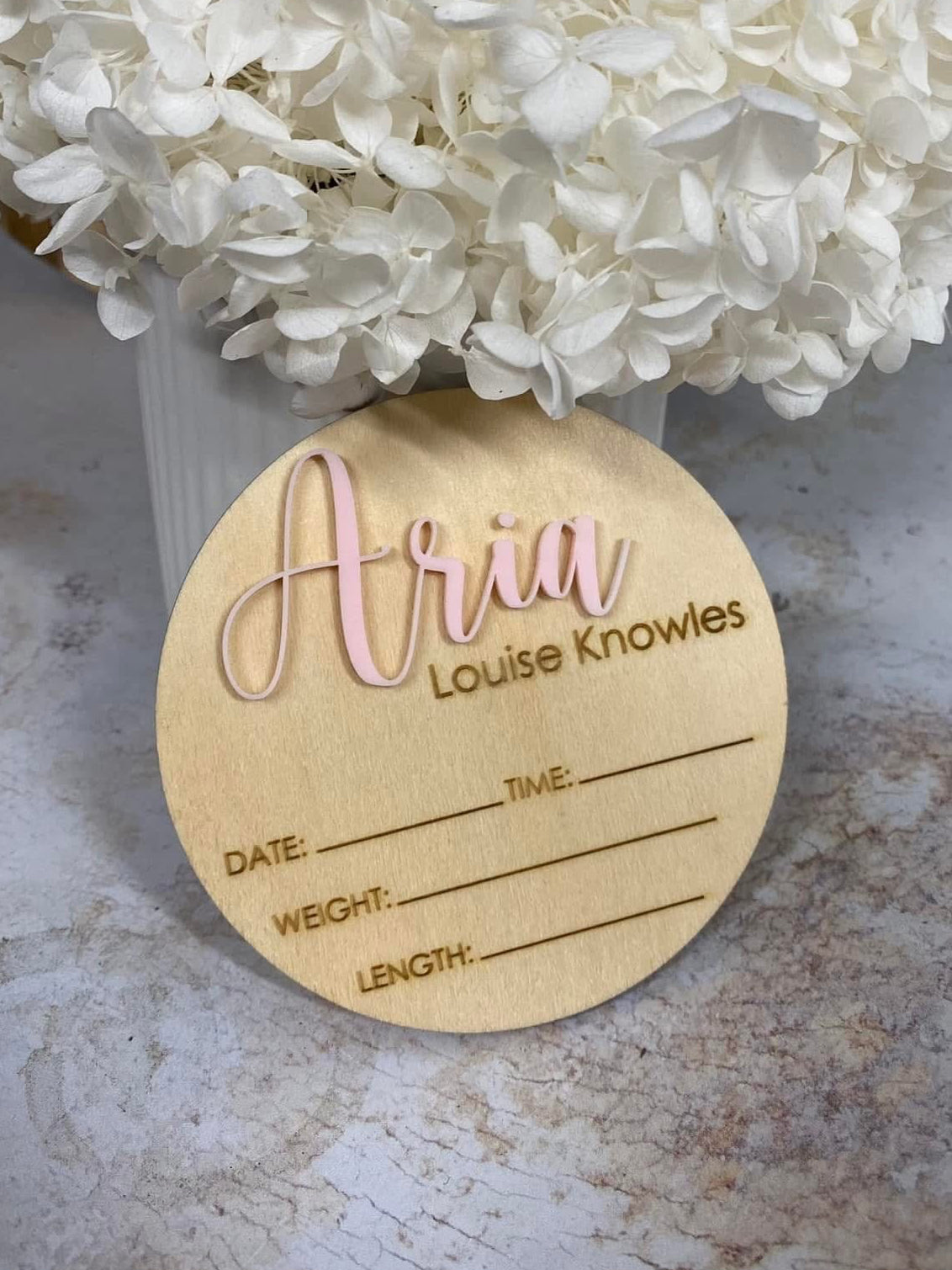 Birth Announcement - Personalised Name