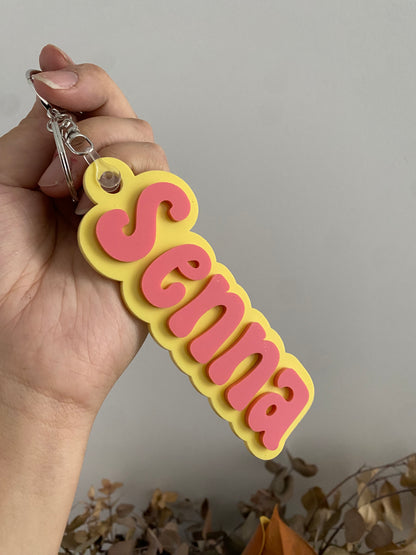 Keyring  "Groovy Colour-block"