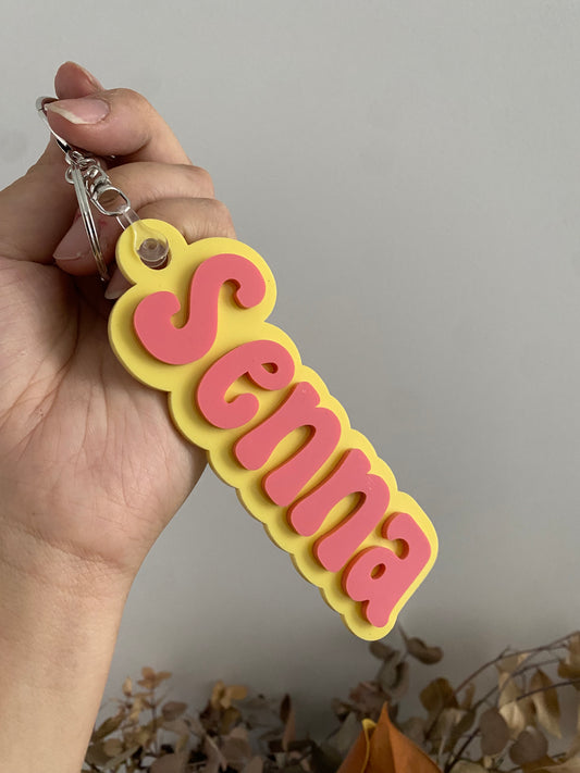 Keyring  "Groovy Colour-block"