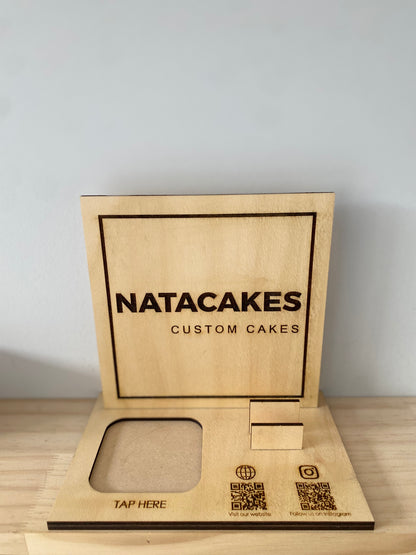 Customised Business Card & Square Holder