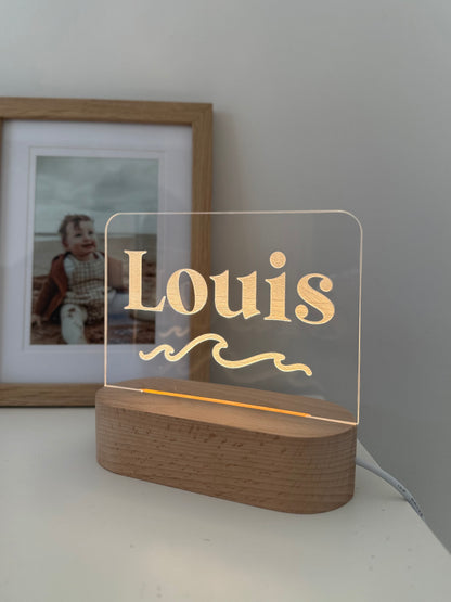 Personalised Acrylic Night Light