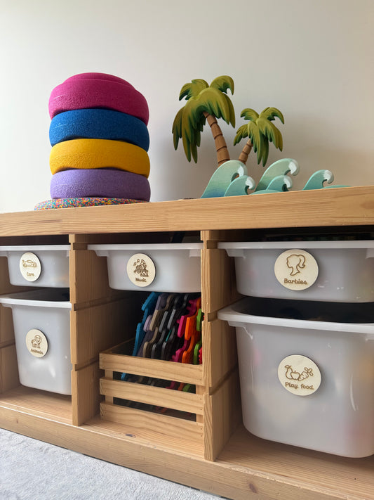 Storage Tags - Timber
