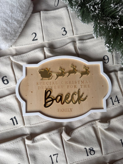 Personalised Family Christmas Crate