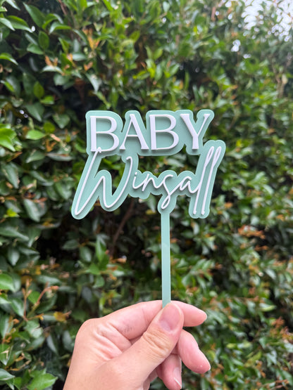 Baby Shower Cake Topper