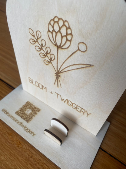 Customised Business Card & Square Holder